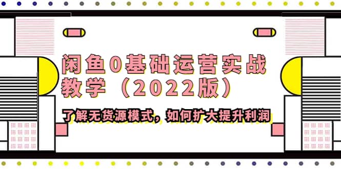 闲鱼0基础运营实战教学（2022版）了解无货源模式，如何扩大提升利润创鑫阁-网创项目资源站-副业项目-创业项目-搞钱项目创鑫阁
