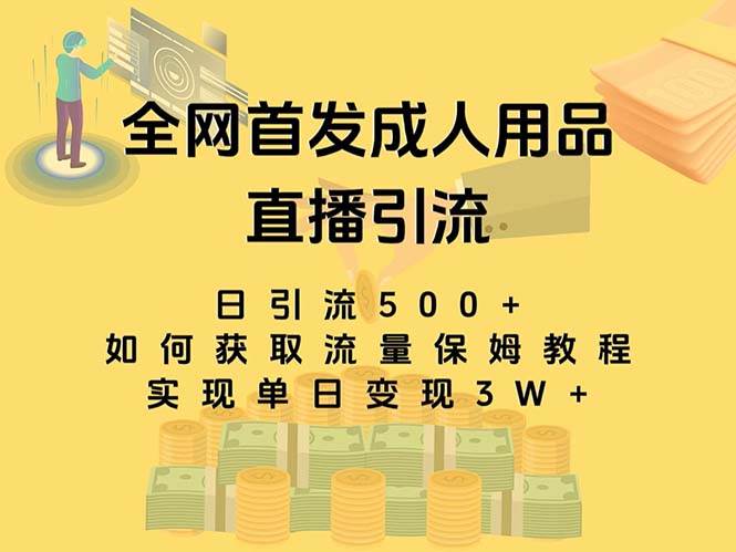 最新全网独创首发，成人用品直播引流获客暴力玩法，单日变现3w保姆级教程创鑫阁-网创项目资源站-副业项目-创业项目-搞钱项目创鑫阁
