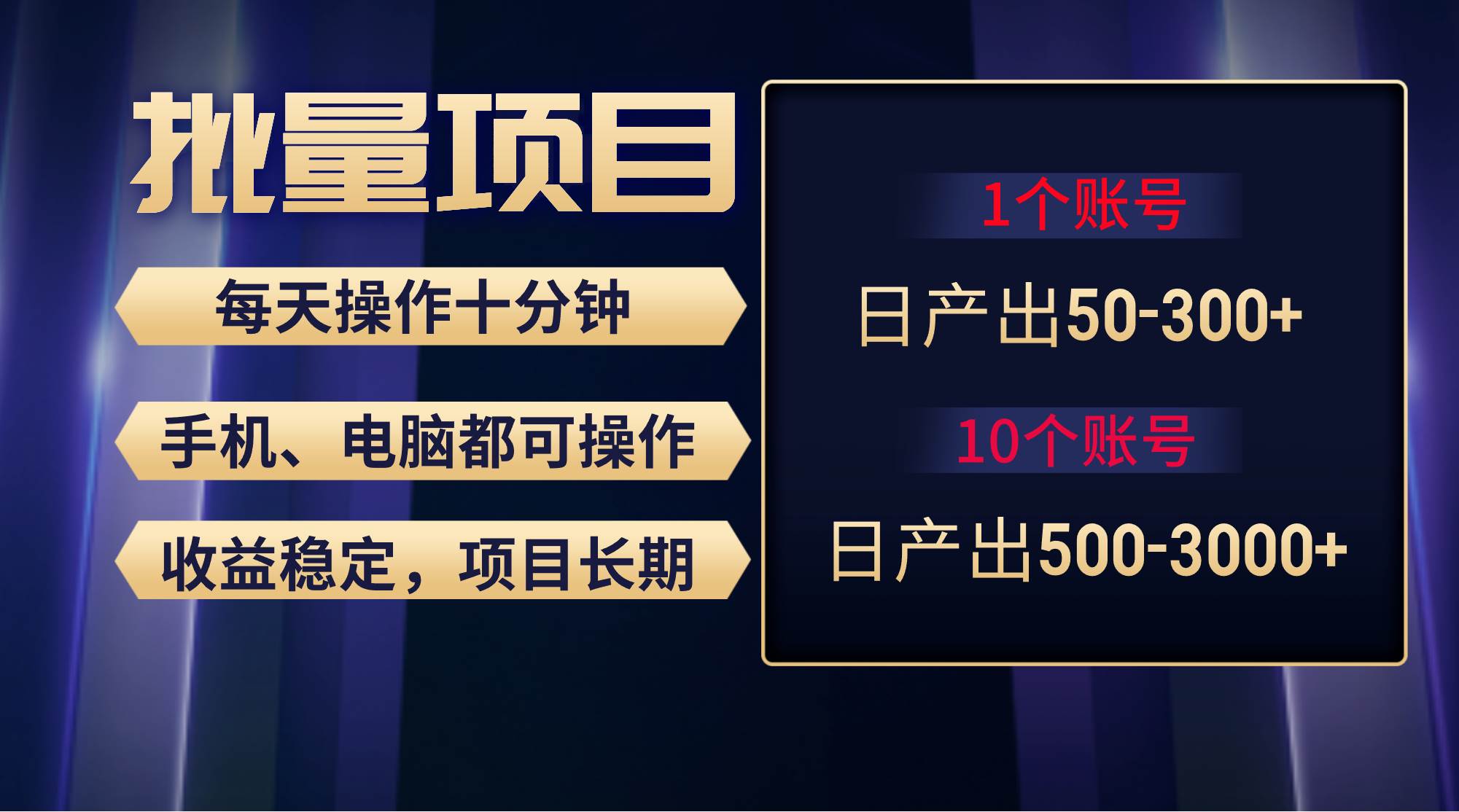 红利项目稳定月入过万，无脑操作好上手，轻松日入300+创鑫阁-网创项目资源站-副业项目-创业项目-搞钱项目创鑫阁