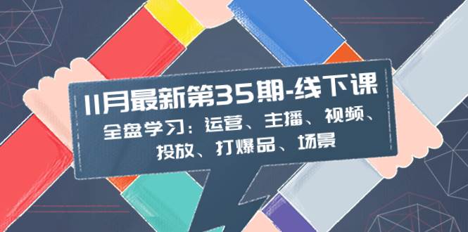 11月最新-35期-线下课：全盘学习：运营、主播、视频、投放、打爆品、场景创鑫阁-网创项目资源站-副业项目-创业项目-搞钱项目创鑫阁