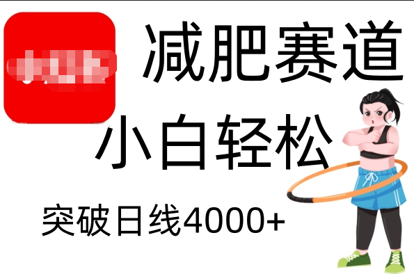 小红书减肥赛道，小白轻松日利润4000+创鑫阁-网创项目资源站-副业项目-创业项目-搞钱项目创鑫阁