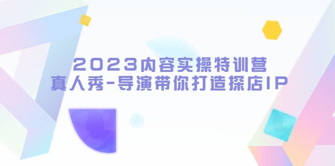2023内容实操特训营，真人秀-导演带你打造探店IP创鑫阁-网创项目资源站-副业项目-创业项目-搞钱项目创鑫阁