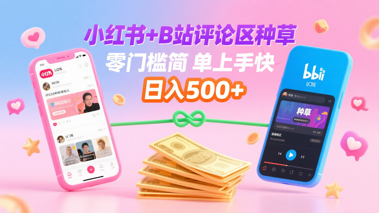 小红书+B站评论区种草，0门槛1分钟一单，只需复制粘贴，日入500+创鑫阁-网创项目资源站-副业项目-创业项目-搞钱项目创鑫阁