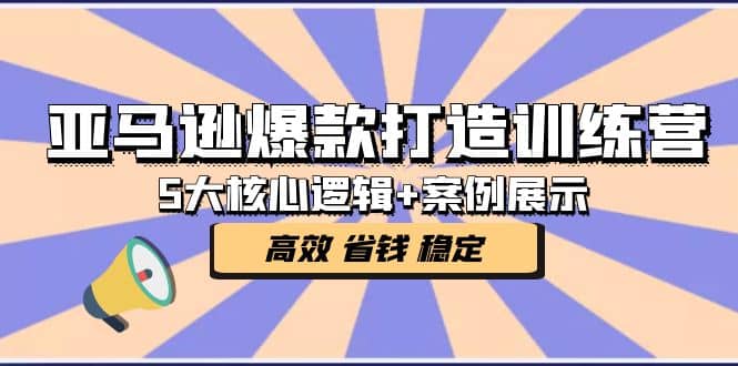 亚马逊爆款打造训练营：5大核心逻辑+案例展示 打造爆款链接 高效 省钱 稳定创鑫阁-网创项目资源站-副业项目-创业项目-搞钱项目创鑫阁