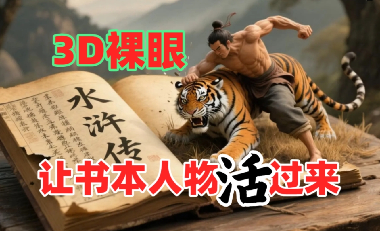 书本人物裸眼3D视频，一条视频收益过千，保姆级教程创鑫阁-网创项目资源站-副业项目-创业项目-搞钱项目创鑫阁