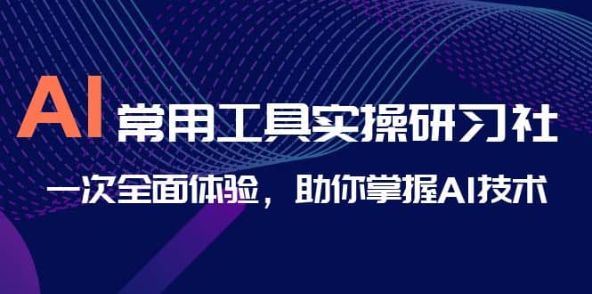 AI-常用工具实操研习社，一次全面体验，助你掌握AI技术创鑫阁-网创项目资源站-副业项目-创业项目-搞钱项目创鑫阁
