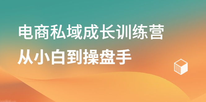 电商私域成长训练营，从小白到操盘手创鑫阁-网创项目资源站-副业项目-创业项目-搞钱项目创鑫阁