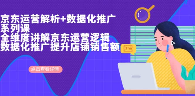 京东运营解析与数据化推广系列课，全维度讲解京东运营逻辑+数据化推广提升店铺销售额创鑫阁-网创项目资源站-副业项目-创业项目-搞钱项目创鑫阁
