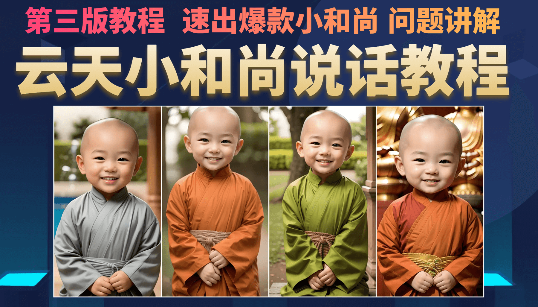 云天小和尚会说话，7天万粉（第3版教程）创鑫阁-网创项目资源站-副业项目-创业项目-搞钱项目创鑫阁