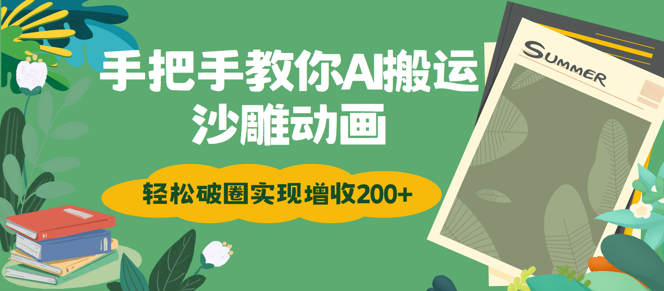 手把手教你用AI搬运沙雕动画轻松破圈实现增收200+创鑫阁-网创项目资源站-副业项目-创业项目-搞钱项目创鑫阁