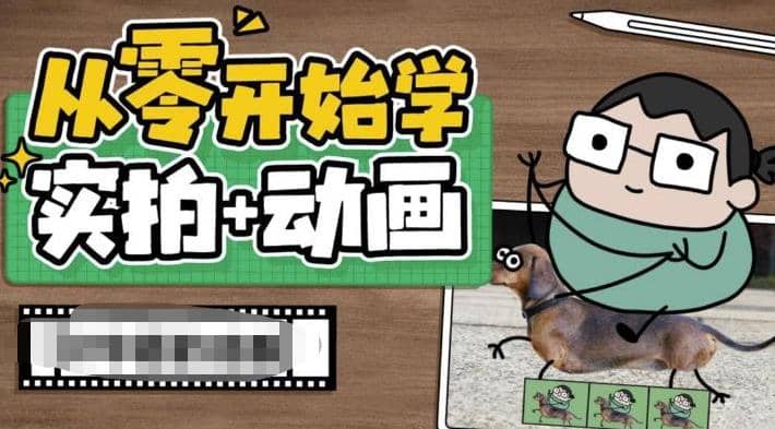 从零开始学实拍加动画，实拍加动画创意教程（49节视频课）创鑫阁-网创项目资源站-副业项目-创业项目-搞钱项目创鑫阁