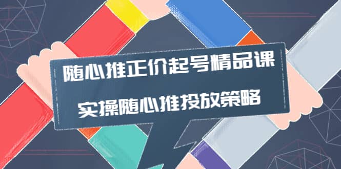 随心推正价起号精品课，实操随心推投放策略（5节课-价值298）创鑫阁-网创项目资源站-副业项目-创业项目-搞钱项目创鑫阁