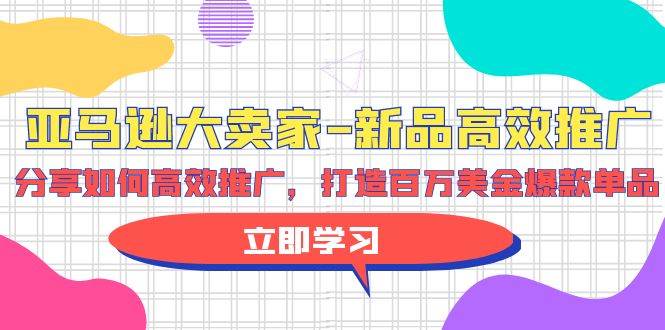 亚马逊 大卖家-新品高效推广，分享如何高效推广，打造百万美金爆款单品创鑫阁-网创项目资源站-副业项目-创业项目-搞钱项目创鑫阁