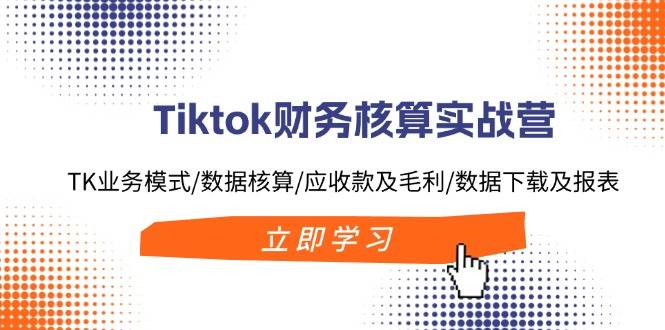 Tiktok财务核算实战营：TK业务模式/数据核算/应收款及毛利/数据下载及报表创鑫阁-网创项目资源站-副业项目-创业项目-搞钱项目创鑫阁