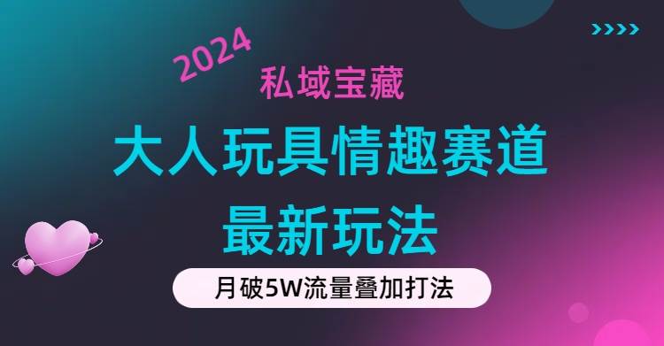 私域宝藏：大人玩具情趣赛道合规新玩法，零投入，私域超高流量成单率高创鑫阁-网创项目资源站-副业项目-创业项目-搞钱项目创鑫阁